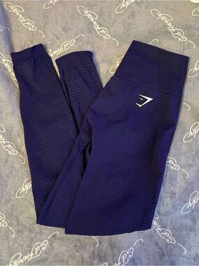 XS/ Small Gymshark Deep Navy Seamless Leggings